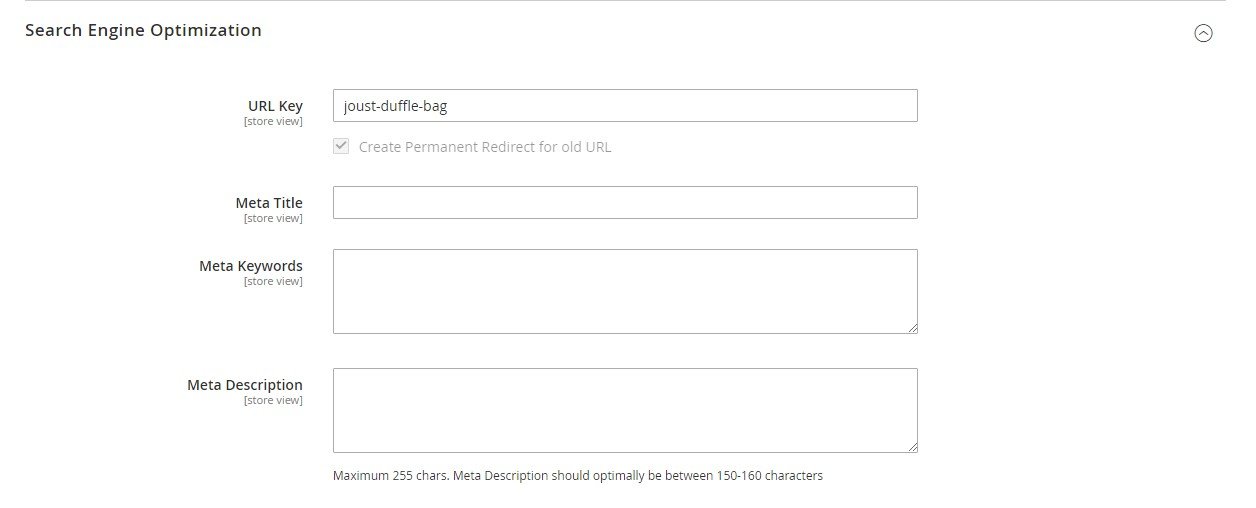 Add Meta Title and Meta Description for a Product