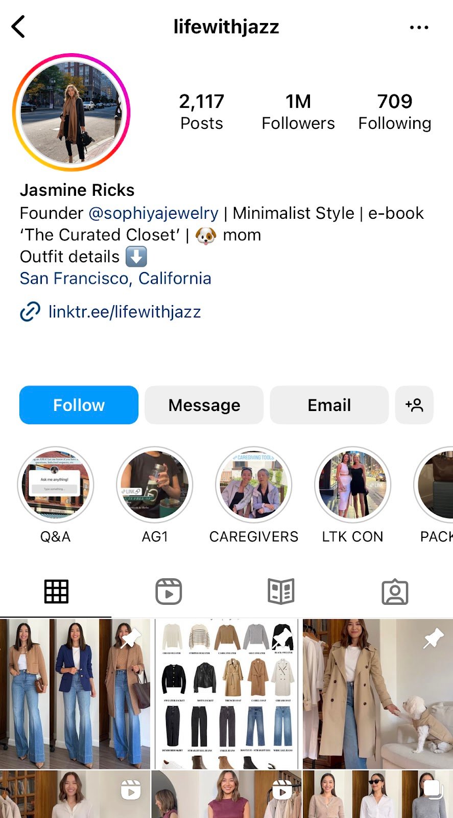 @LifewithJazz's Instagram page