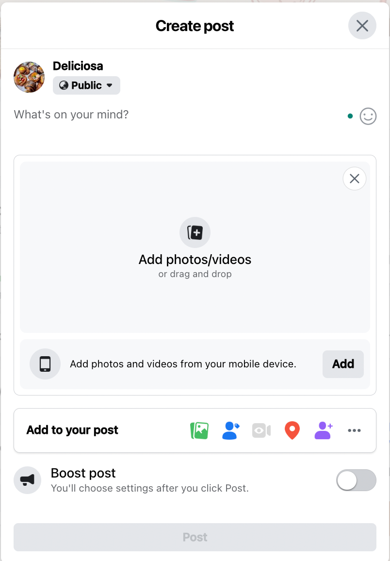 How to post a picture on Facebook
