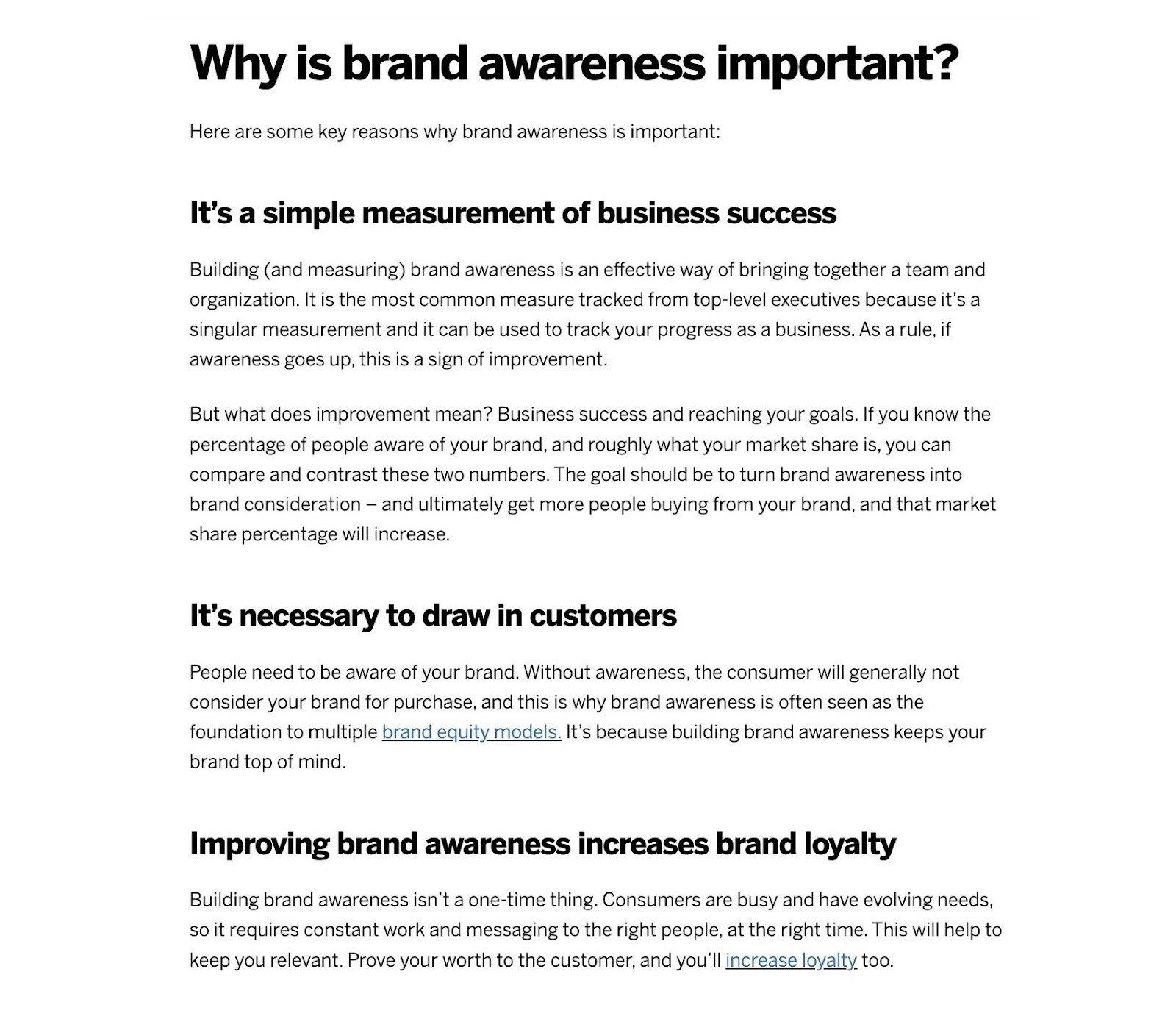 Page layout on a pillar page by Qualtrics with clear questions as headings followed by straightforward but detailed answers.
