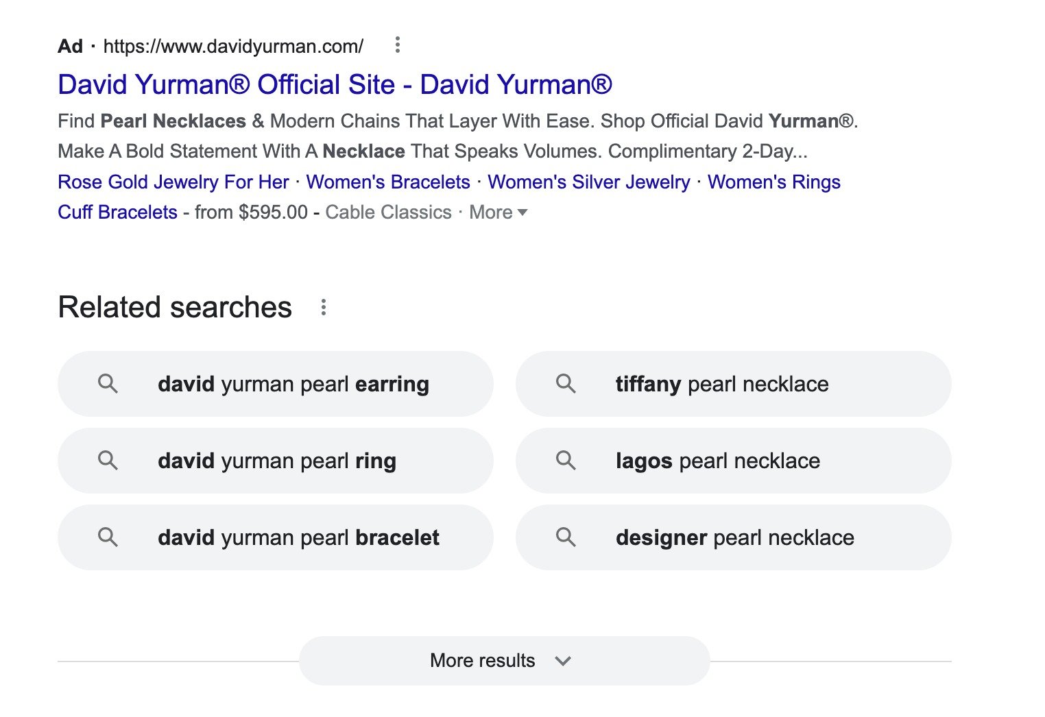 What Google Ads look like at the bottom of a SERP page