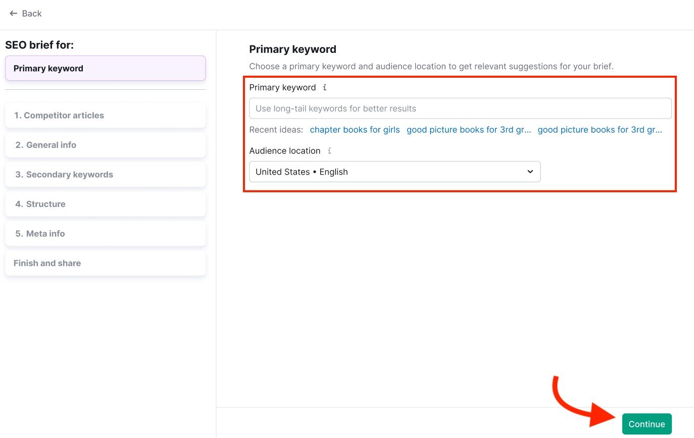 SEO Brief Generator image 2