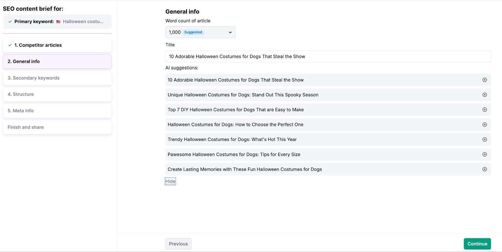 SEO Brief Generator image 5