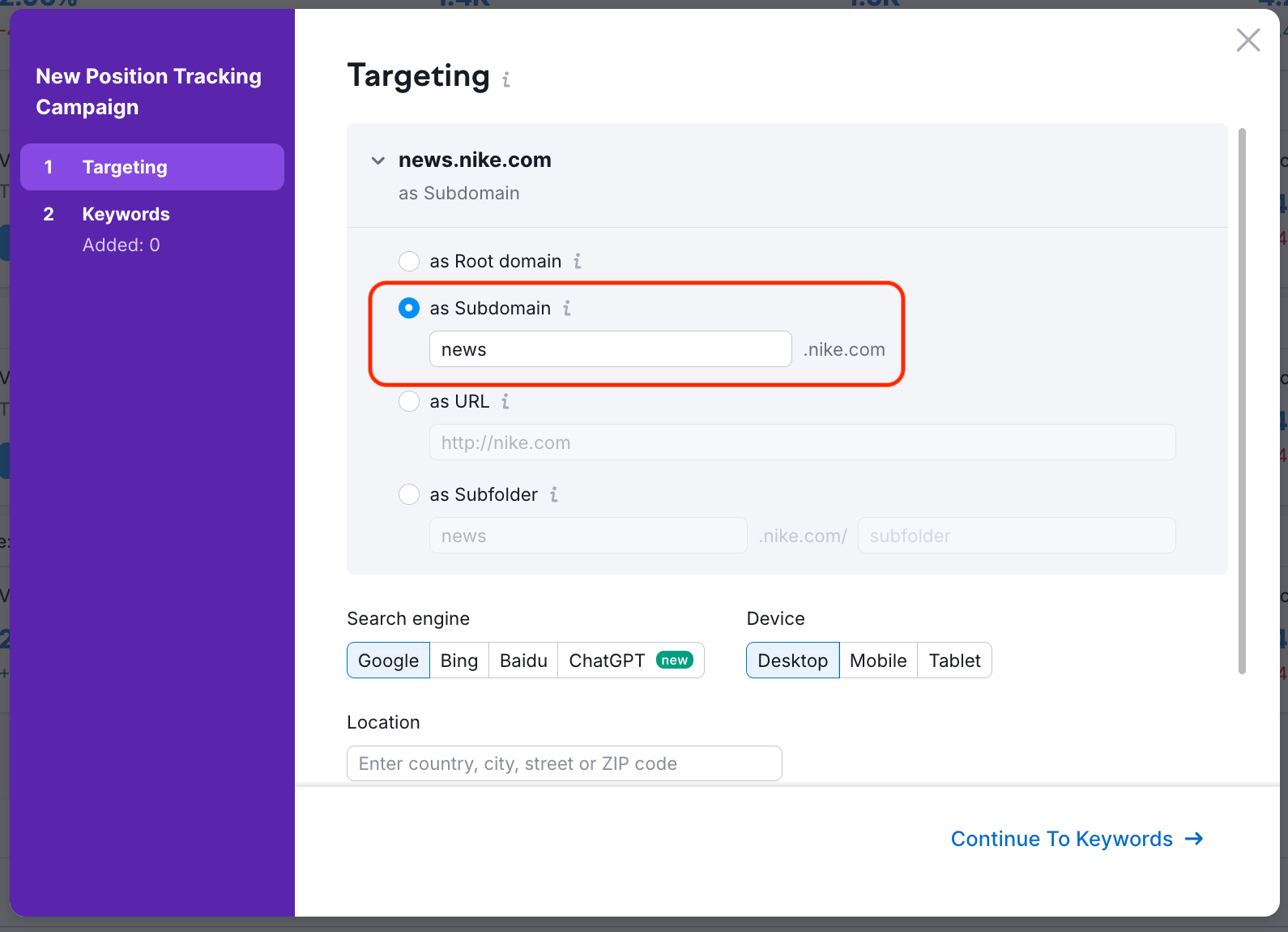 How to Use Semrush for Subdomain Content image 6