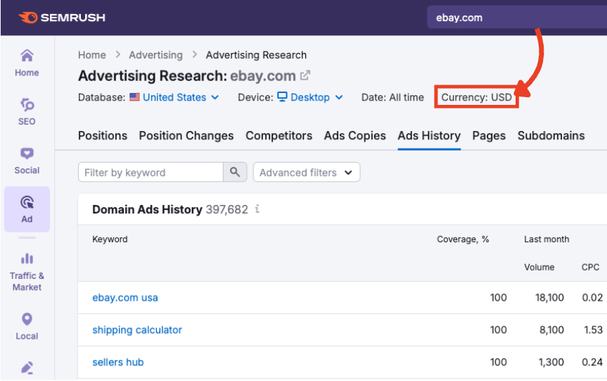 Currency display set to USD.