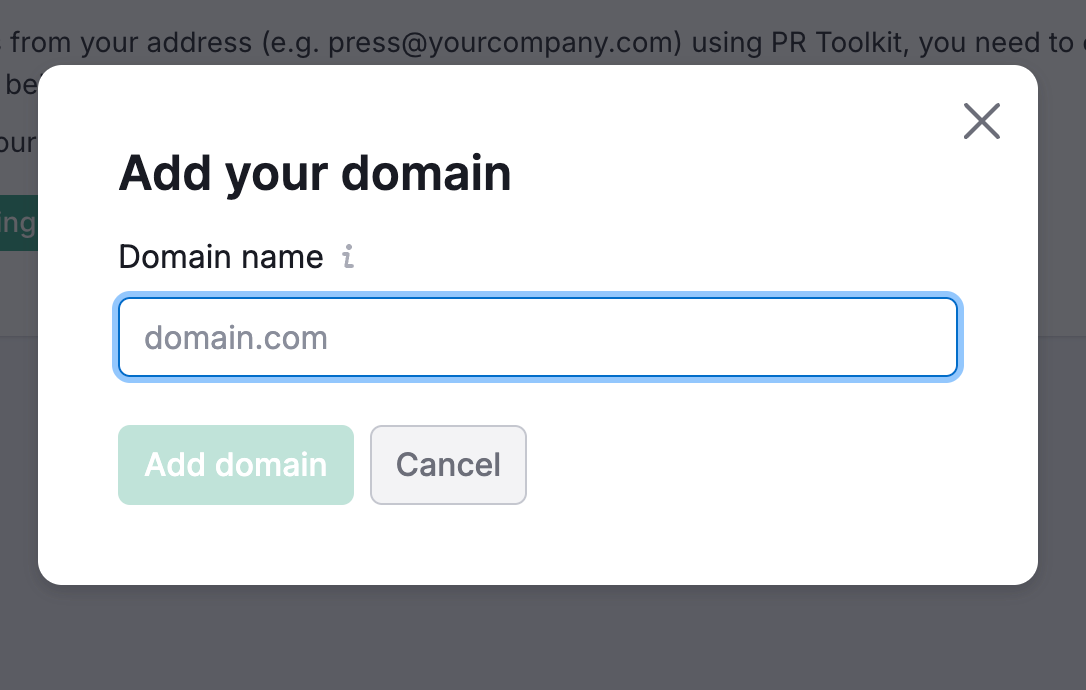 Adding and authenticating your sending domain image 2