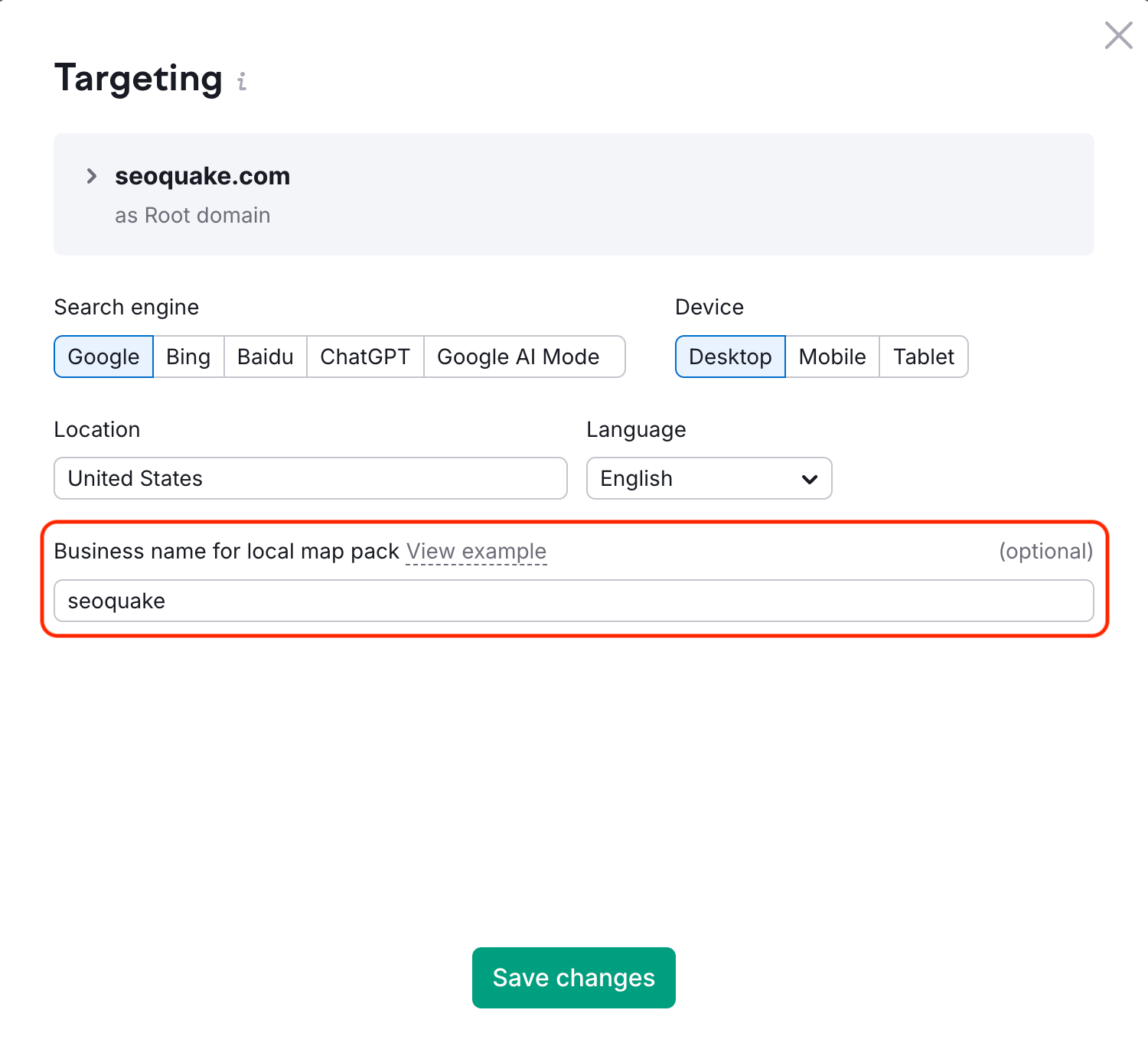 Position Tracking business name
